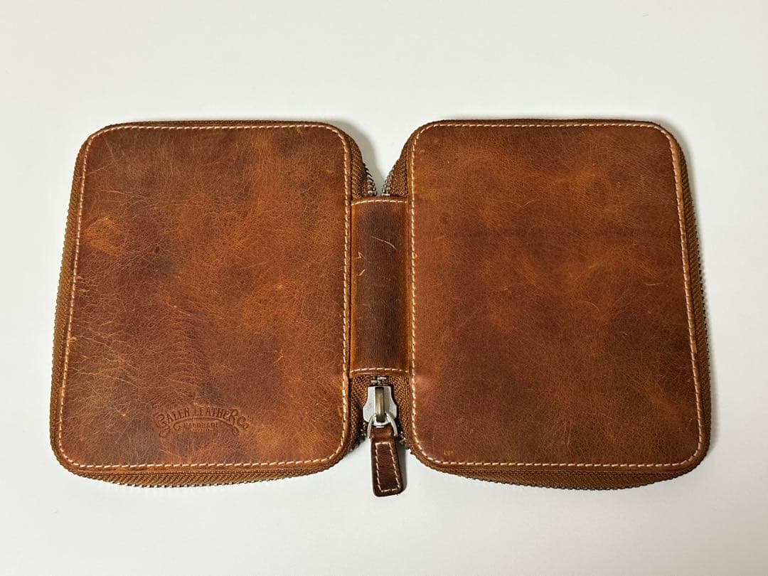ガレンレザー　10本差しペンケース　クレイジーホースブラウン