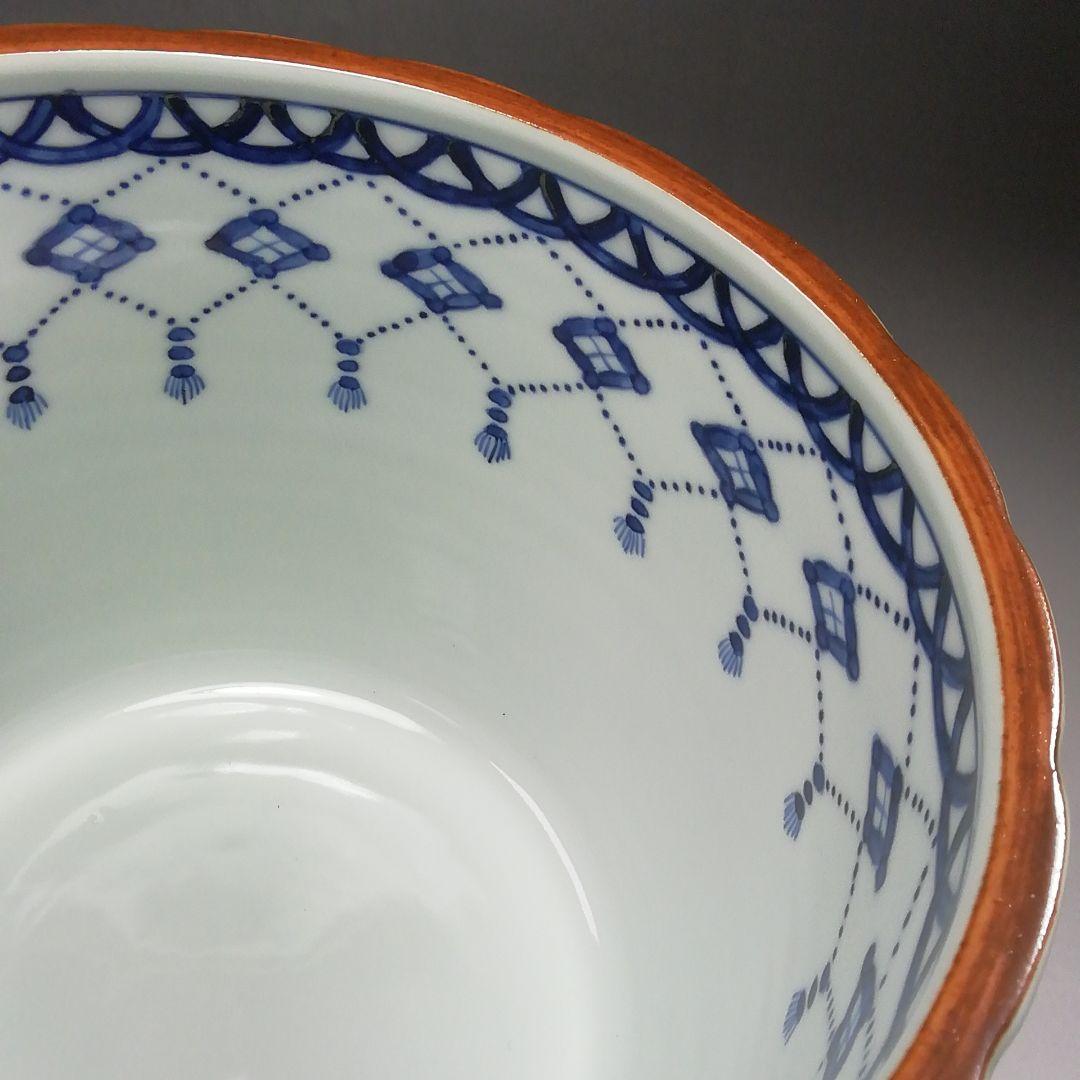 Ｓ７８９　水指　『染付　桶側水指』『橋本喜泉造』　共箱　茶道具