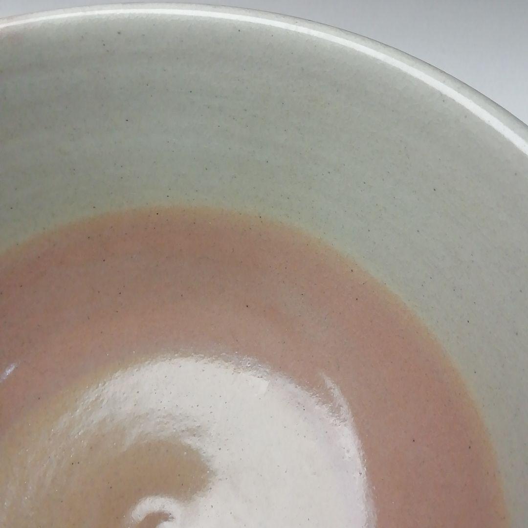 Ｔ２６３　茶碗　『松葉の絵』『花蝶窯　手塚充(石雲)』　共箱　抹茶碗　茶道具