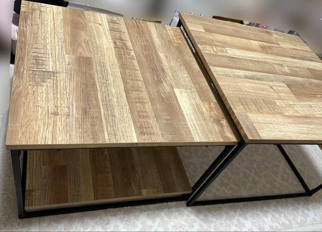 LOWYA ロウヤ ネストテーブル ローテーブル センターテーブル 2個セット