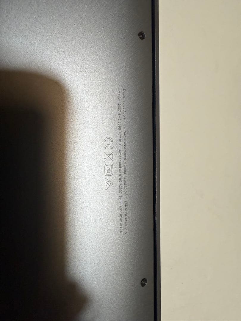 MacBook Air 2020 13インチ M1 1TB A2337 16GB