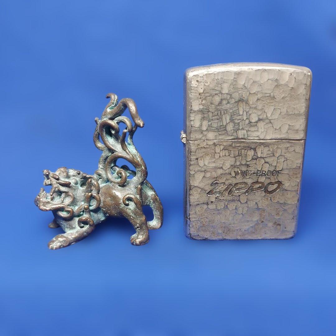 獅子　置物　縁起物　真鍮製または銅製