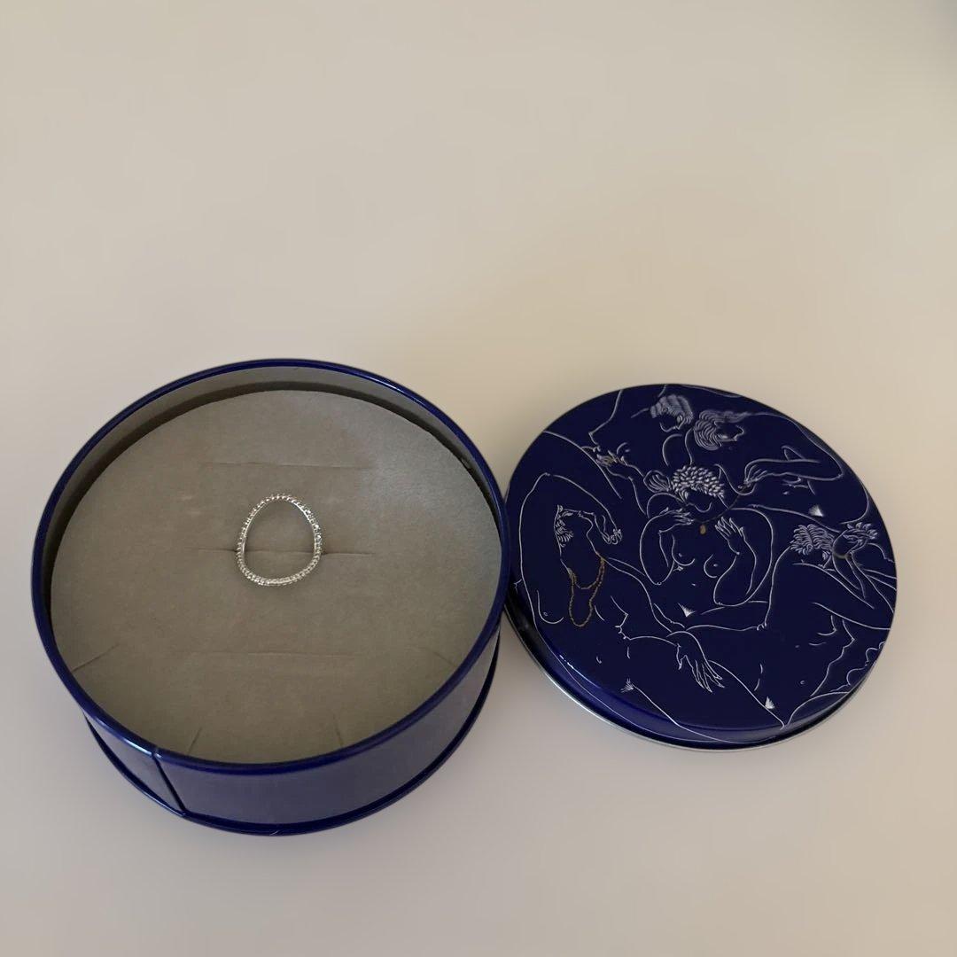 ⭐︎Lilas リラ　K10 WG オーバルラインダイヤリング⭐︎