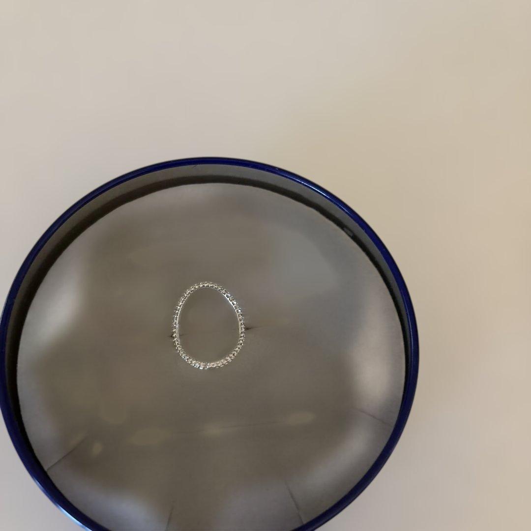 ⭐︎Lilas リラ　K10 WG オーバルラインダイヤリング⭐︎