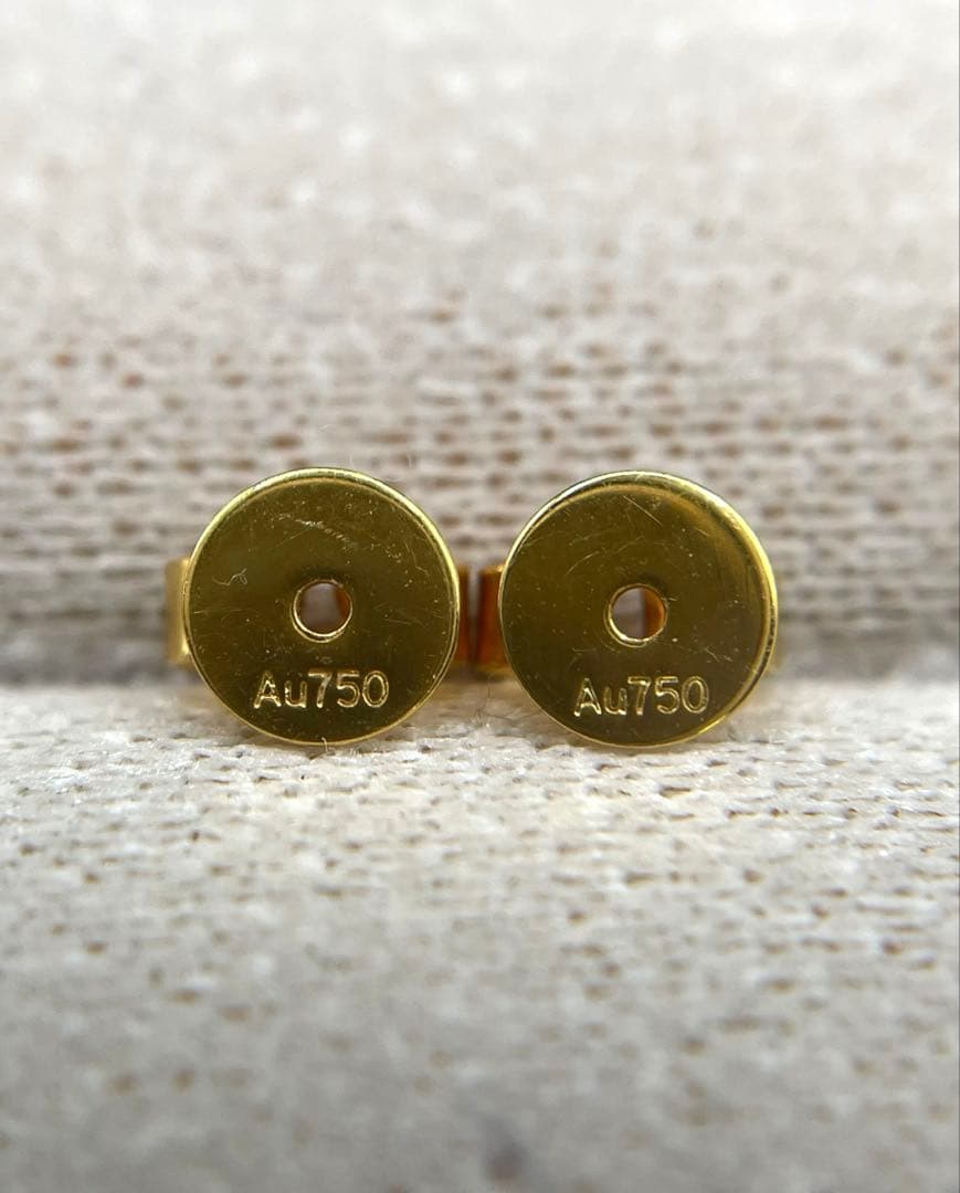 JA114★高級 琅かん翡翠1.156ct ダイヤ K18 ピアス 鑑別金性証付