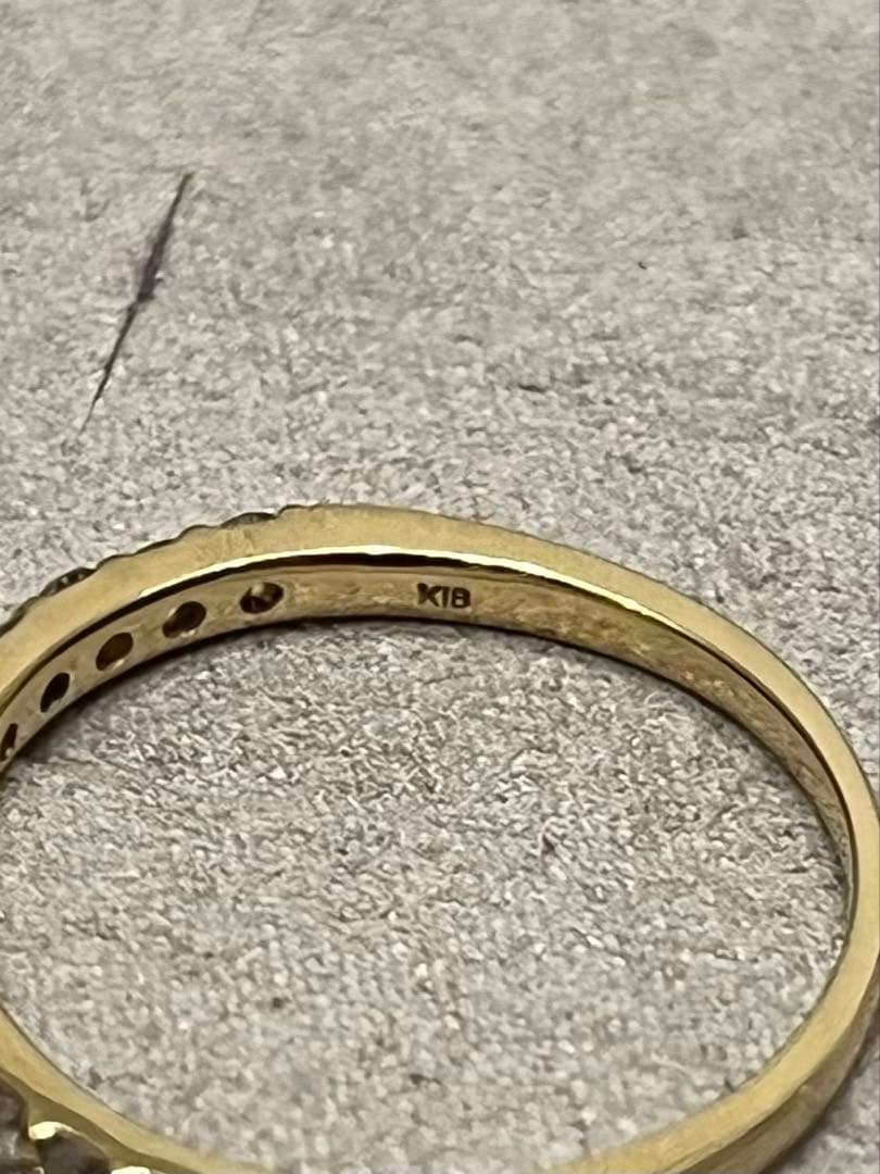 アトリエSAWA K18YG 0.3ctハーフエタニティリング