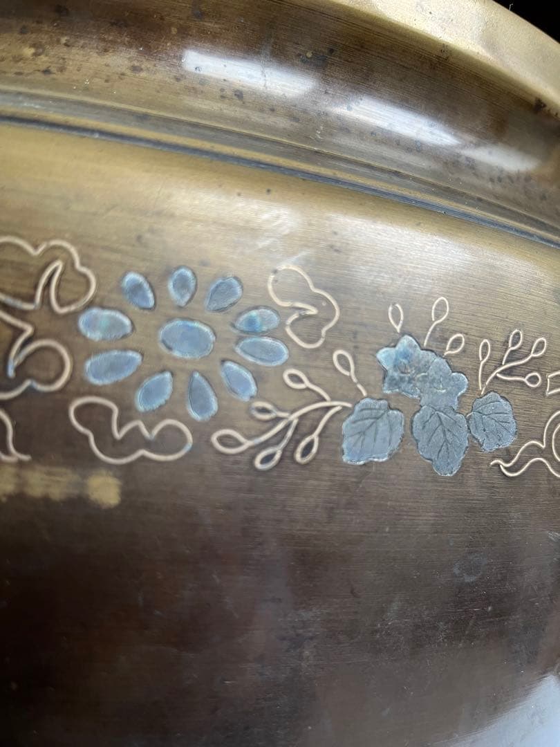 火鉢　真鍮製　レトロ