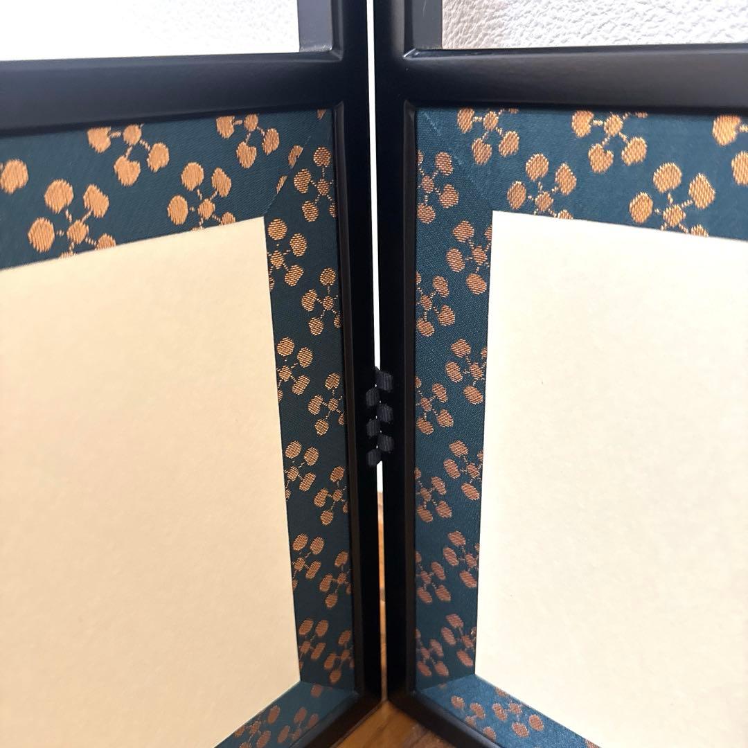 茶道具　風炉先屏風　利休梅　長谷川寛州　自画賛浜松画　「 和心 」