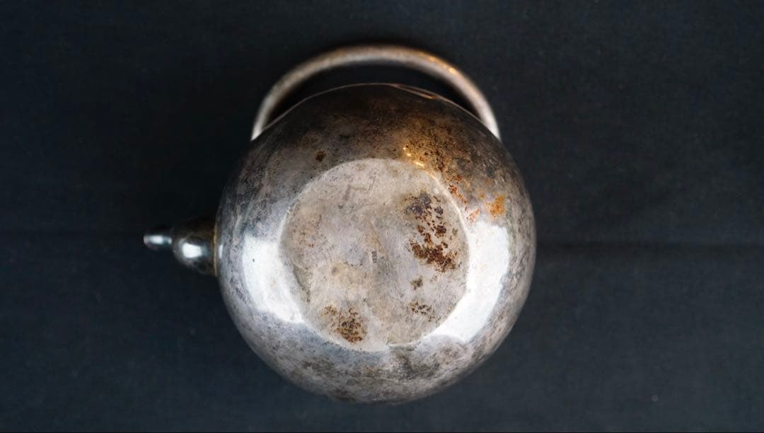 純銀製　湯沸し　銀瓶　煎茶道具　古美術