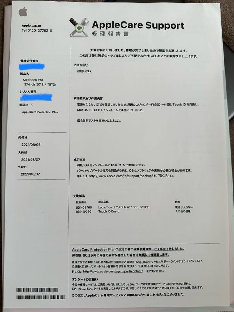 Apple MacBook Pro 13インチ スペースグレイ