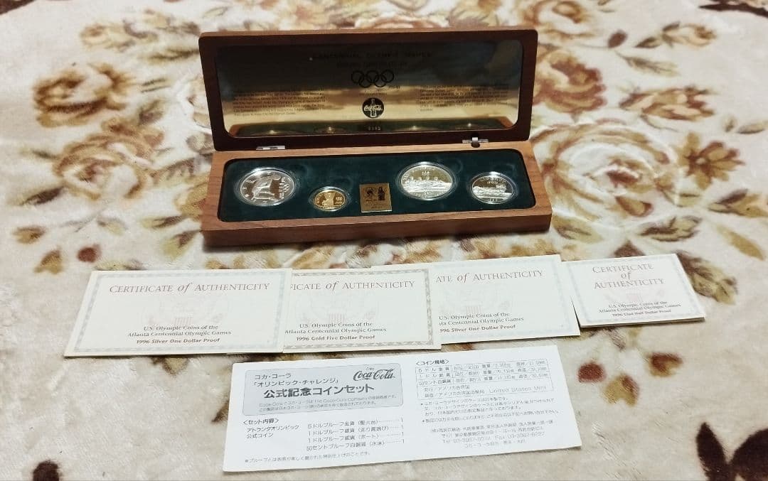 アトランタオリンピック コカコーラ 記念セット 非売品　証明書付き
