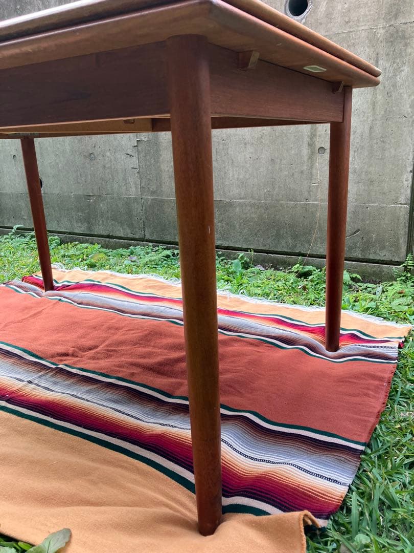 北欧 ビンテージ デンマーク チークエクステンションダイニングテーブル