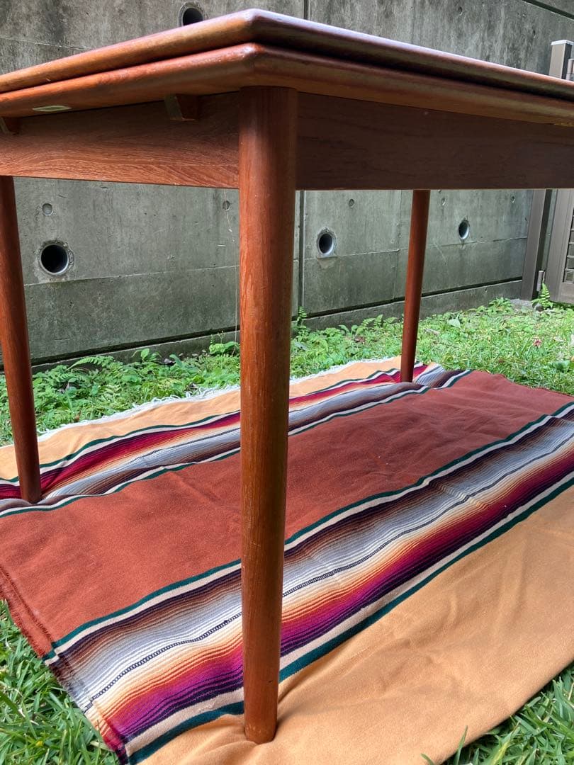 北欧 ビンテージ デンマーク チークエクステンションダイニングテーブル