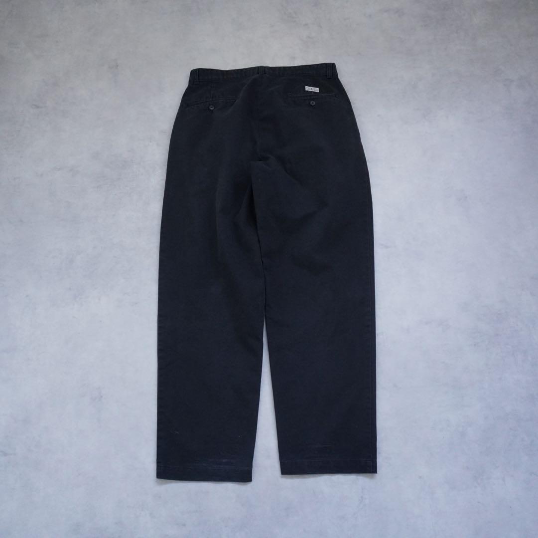 【90s】poloralphlaurenラルフローレン ポロチノブラックw32