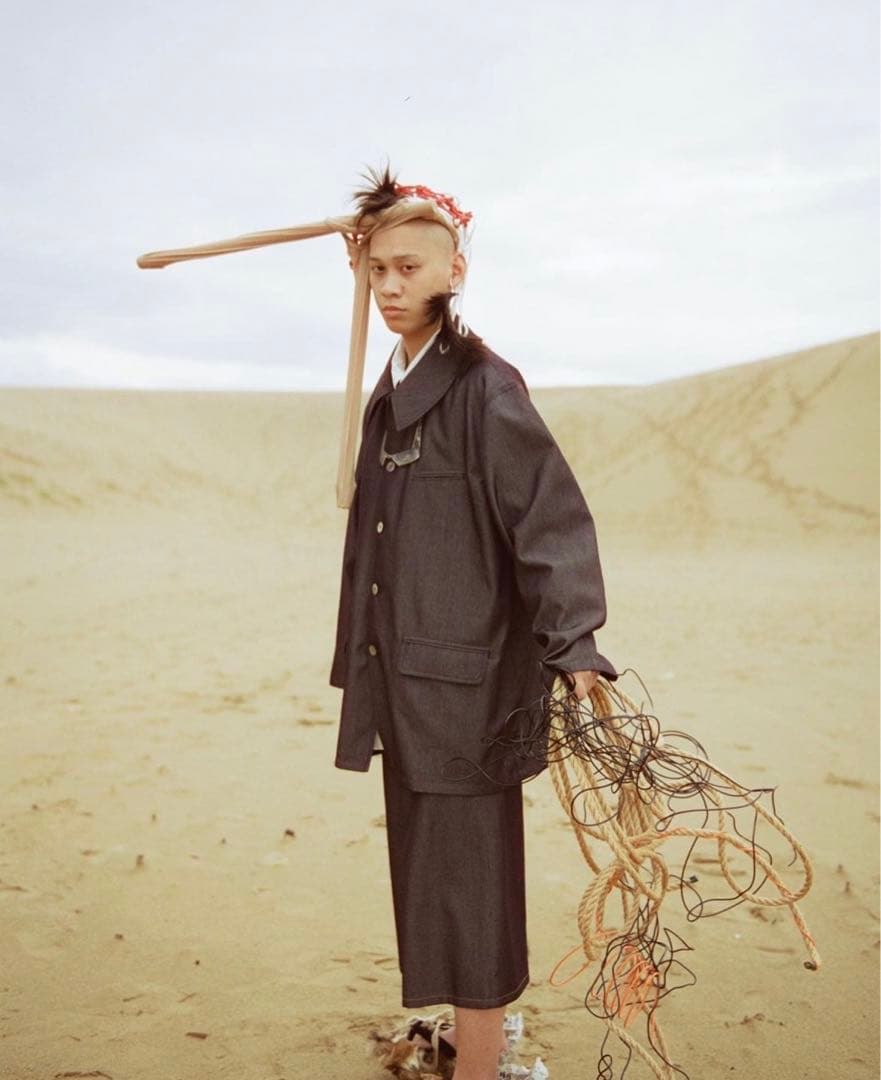 ぺ*ん様 lessix 川西遼平 超希少　ウールデニムジャケット