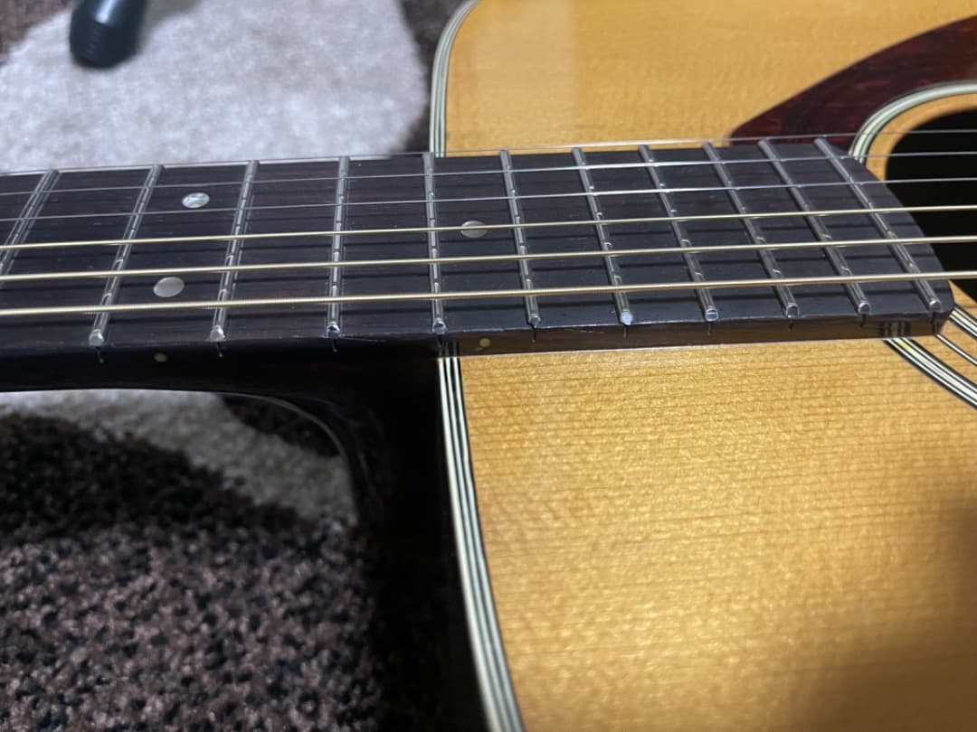 美品　FG-280 グリーンラベル　ステンレスフレット　ナット　サドル新品交換