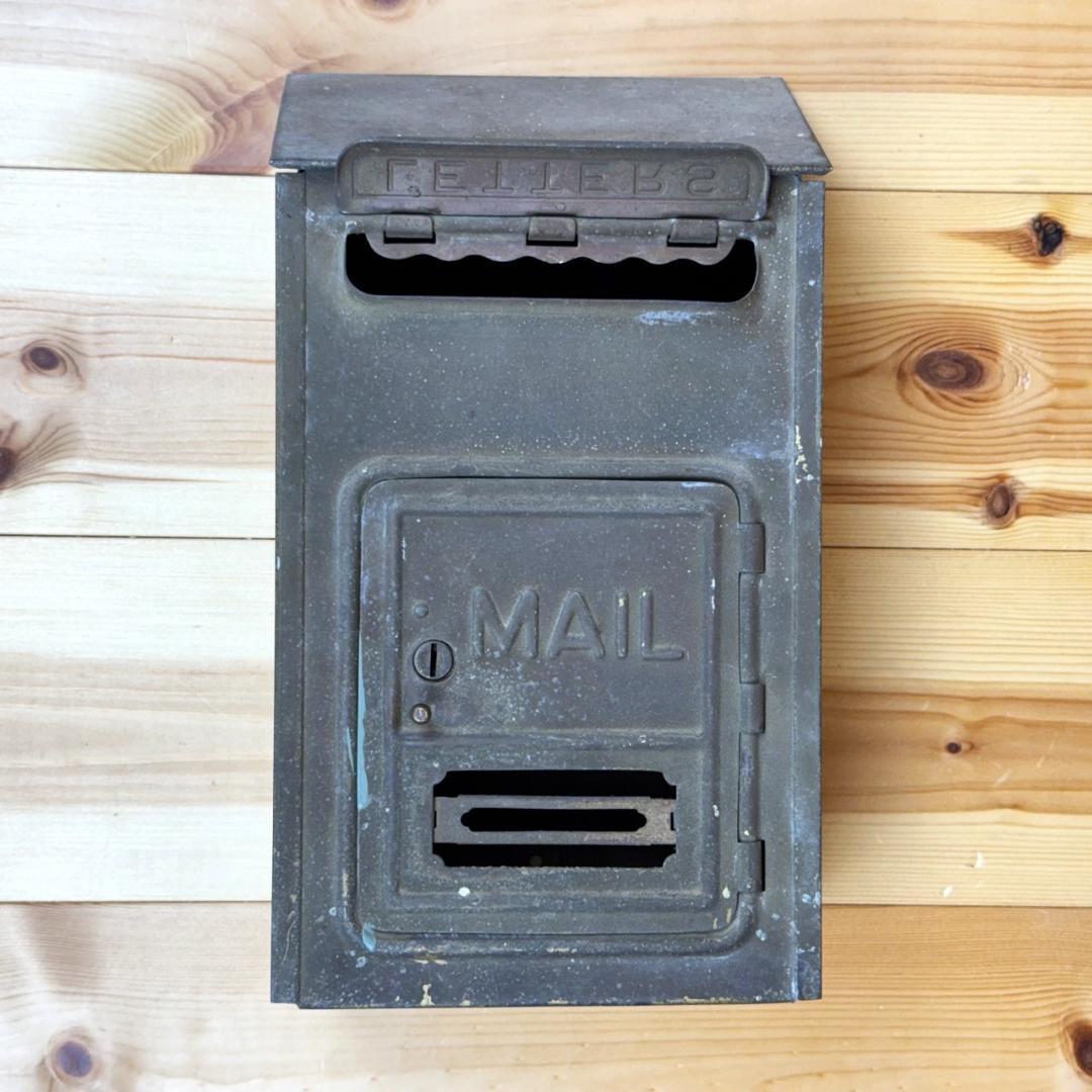 メールボックス アンティーク ポスト 郵便受け 真鍮製 アメリカ ビンテージ