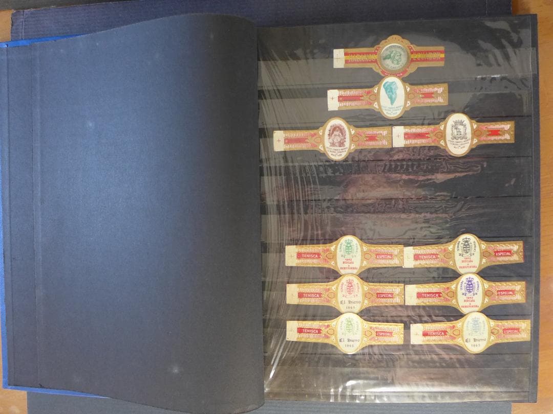 【未使用】’50～’60年代頃　ビンティージ　シガーバンド 282枚　ファイル入