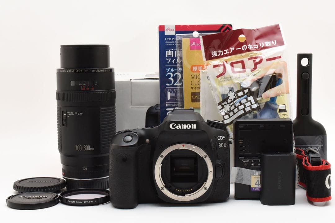 Canon EOS 80D望遠レンズセット/Canon 100-300mm
