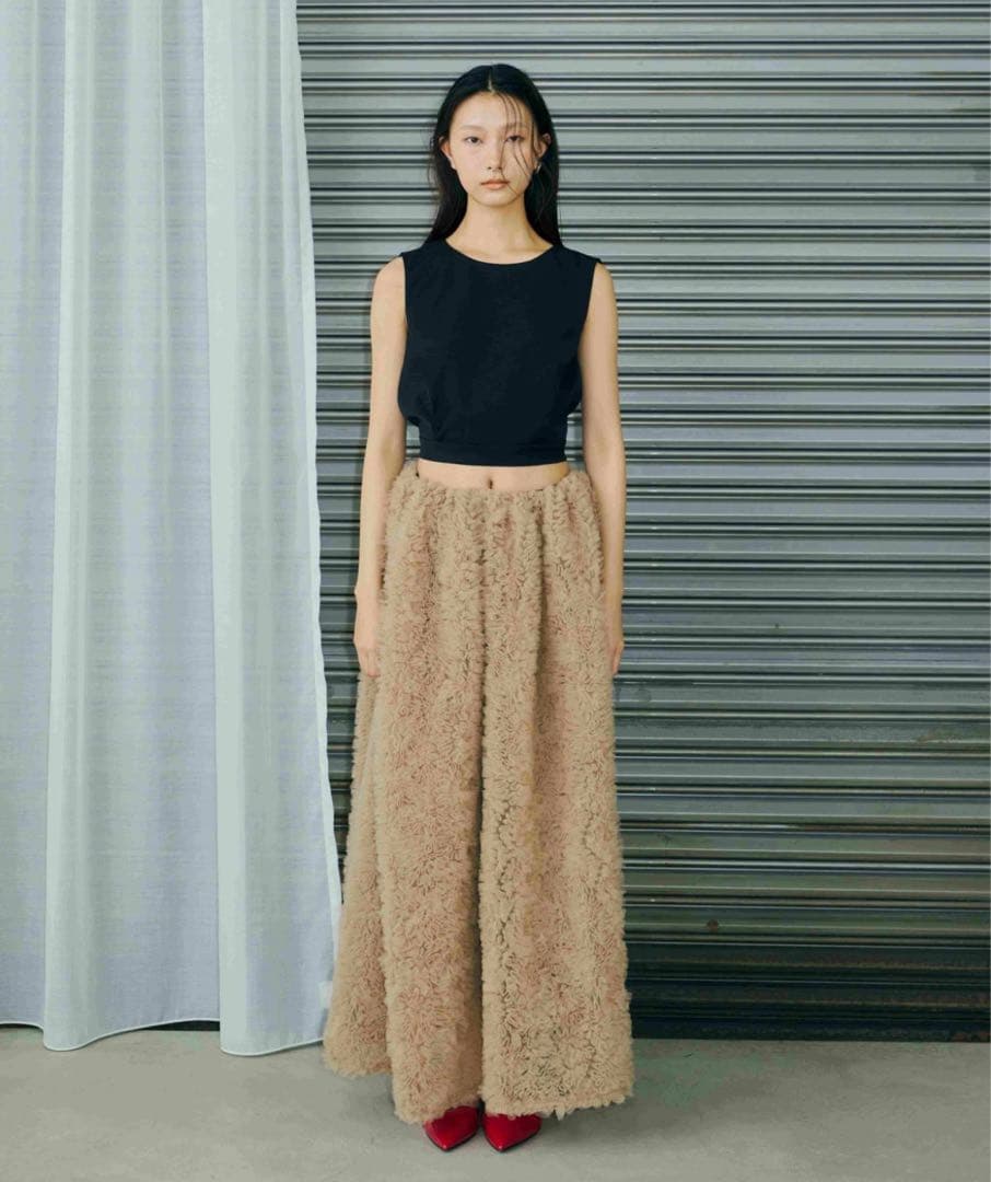 ANDRESD モコモコセットアップドレス　ベージュ