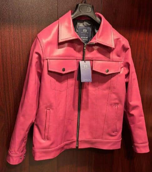 新品未使用タグ付■ROBERT CAVANI■牛革レザーライダースジャケット50