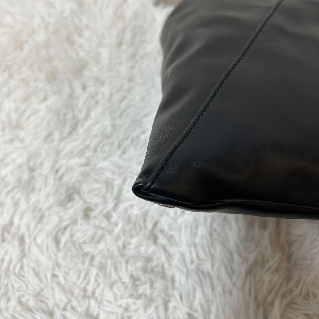 【極美品✨人気商品/ジャパニーズトート】メゾンマルジェラ　ハンドバッグ　ブラック