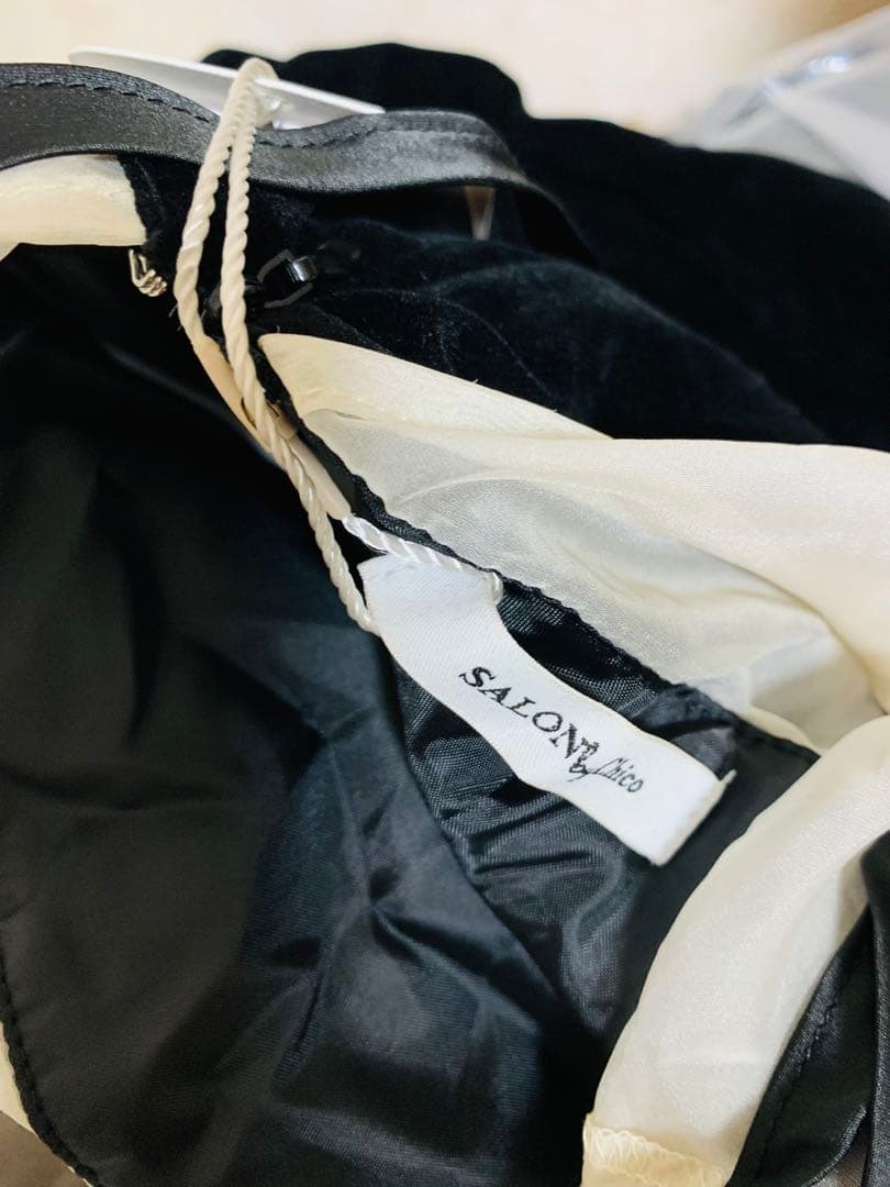 Chico 【SALON by Chico限定】配色シースルータイトロングドレス