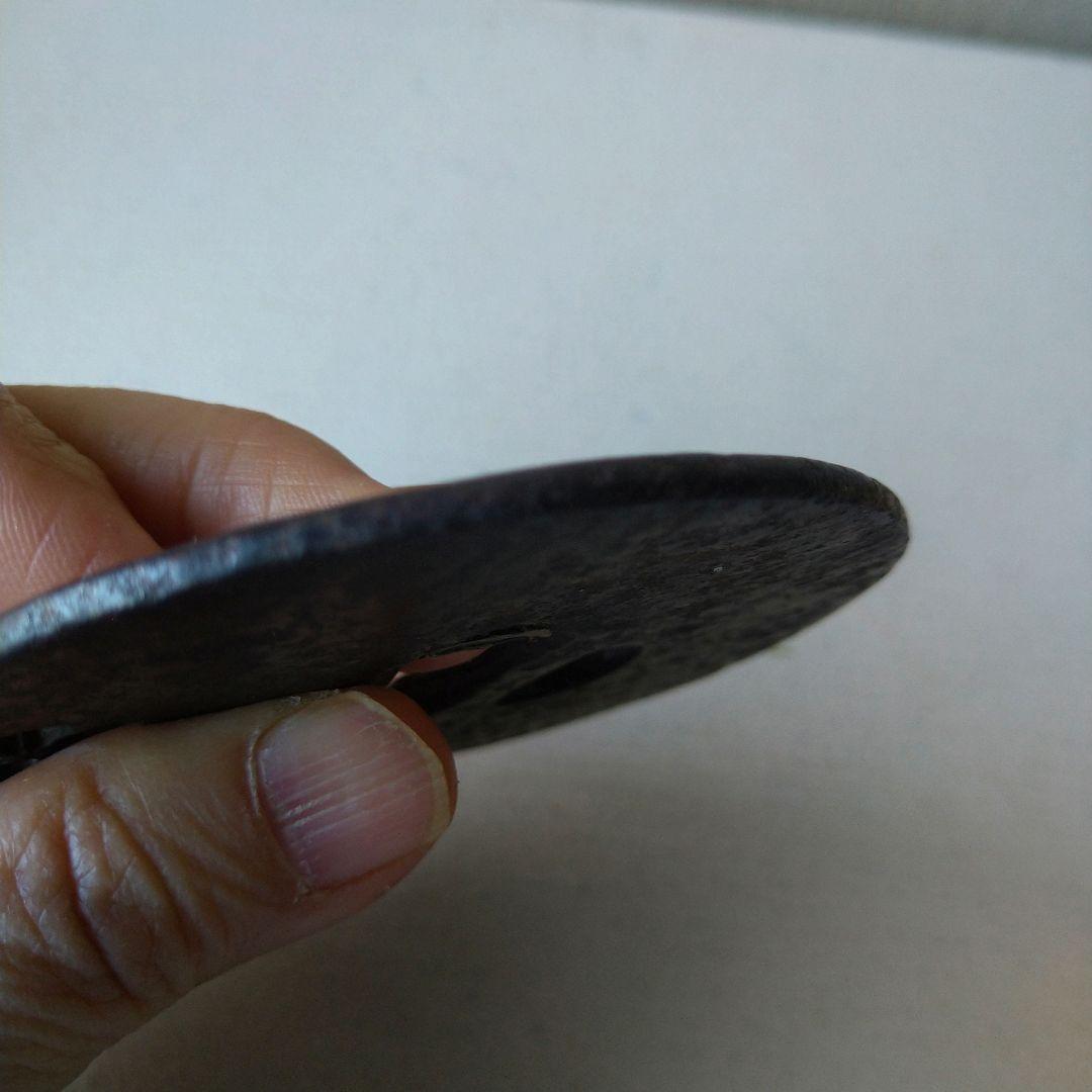 鉄製 鍔(つば) 花のデザイン