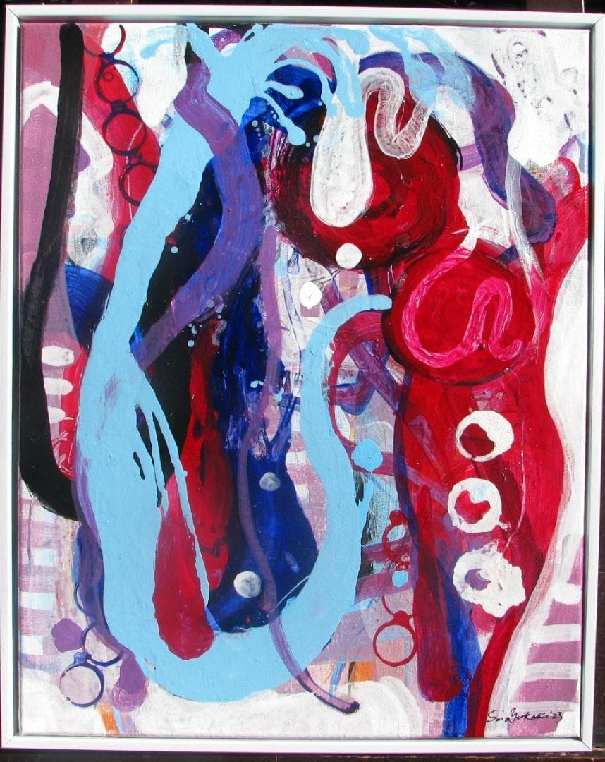 榊原由香子「untitled」約10号アクリル,現代美術