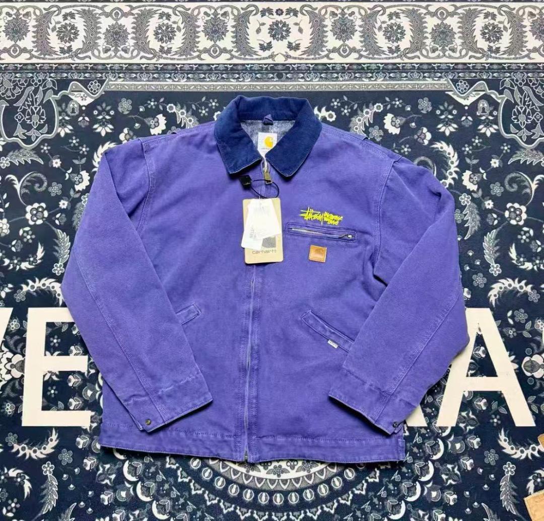 Carhartt Stussy コラボ カバーオール 紫