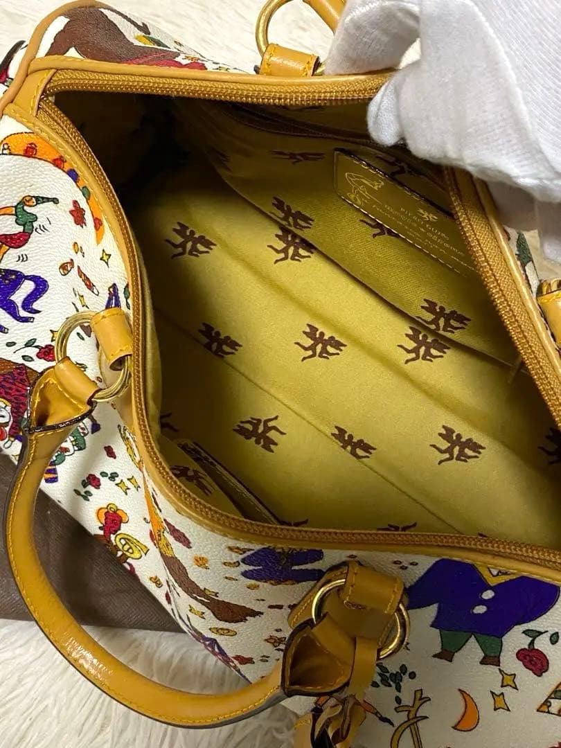 Piero Guidiマジックサーカス　ハンドバッグ　ボストン　PVCレザー美品
