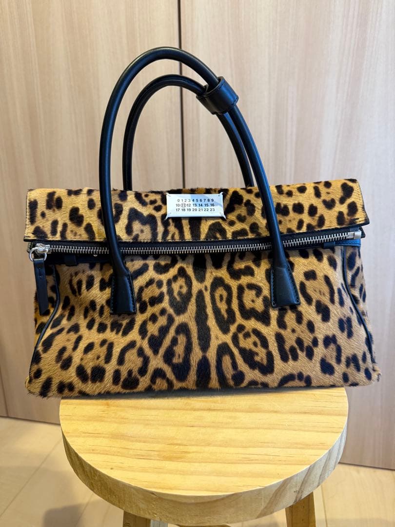 Maison Margiela ヒョウ柄 ハンドバッグ　イーストウエスト　5AC