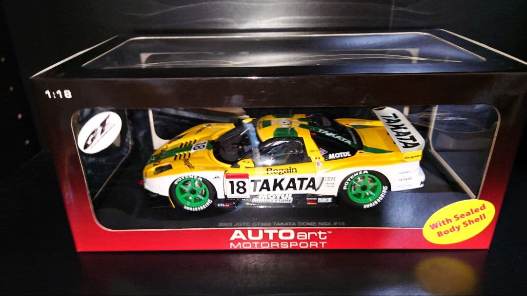ミニカー autoart 1/18 HONDA NSX JGTC TAKATA #18