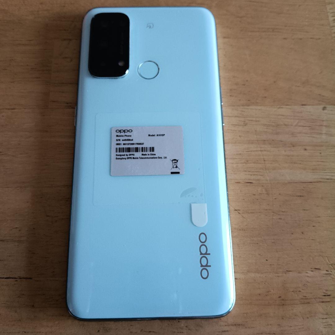 OPPO スマートフォン 本体 水色 oppo reno5a