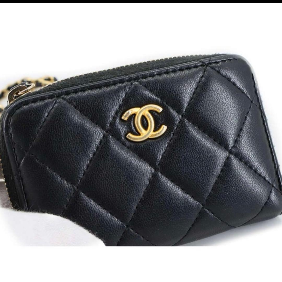 チ*エ様 美品　CHANEL シャネル　ミニミニマトラッセ　チェーンウォレット