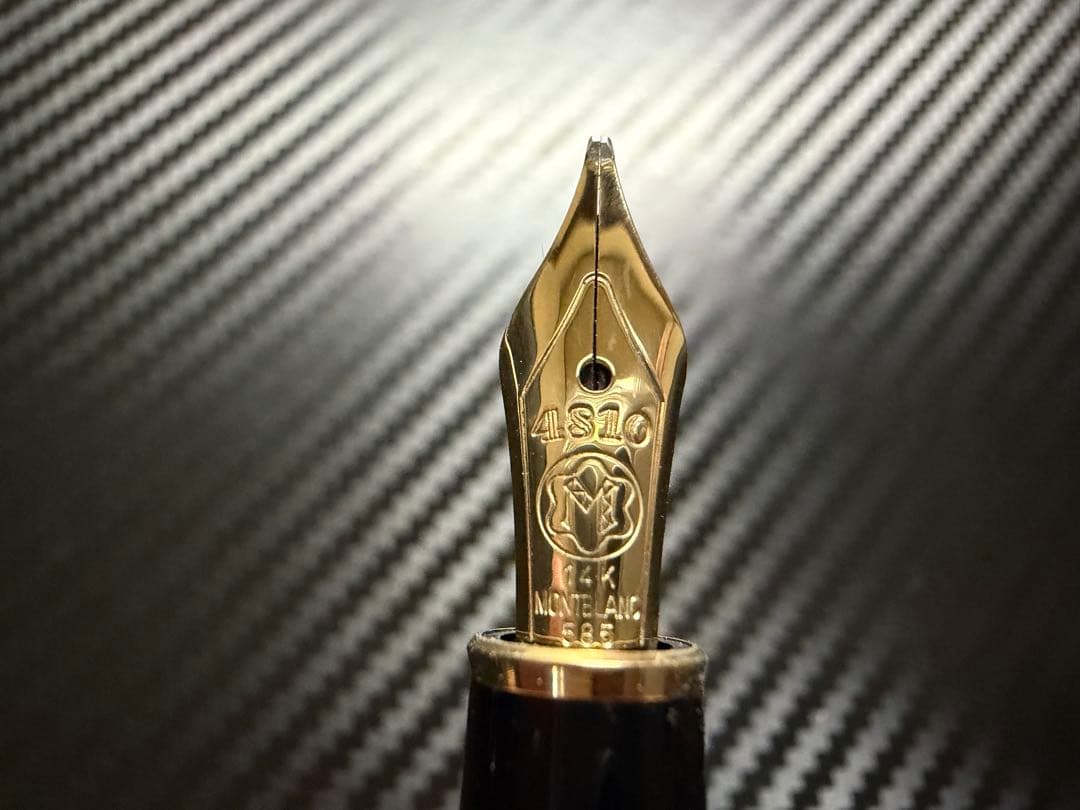 モンブラン マイスターシュテュック 144 ボルドー 全金 B 太字 万年筆
