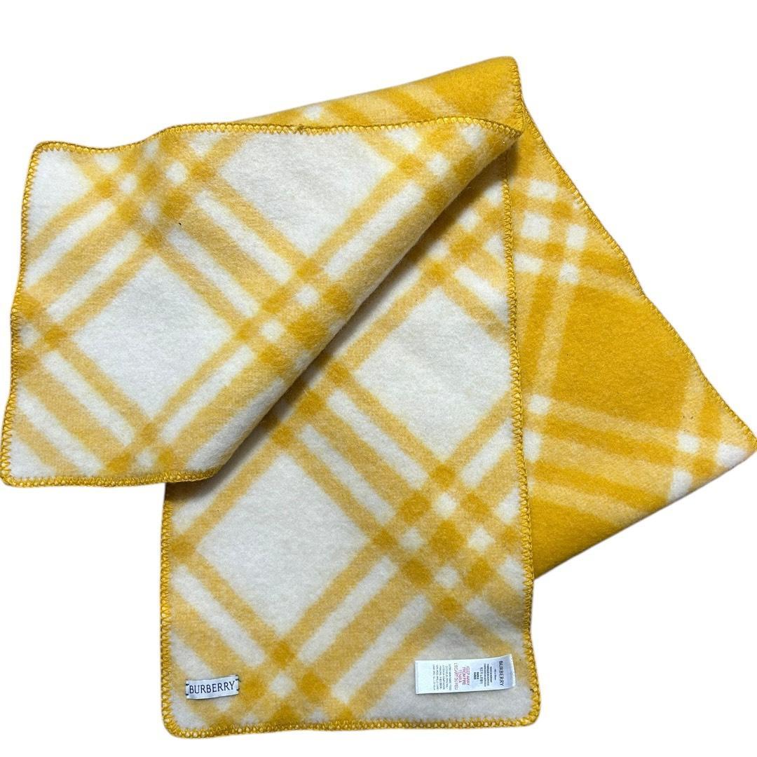 BURBERRY バーバリー 100％ウール スカーフ マフラー チェック