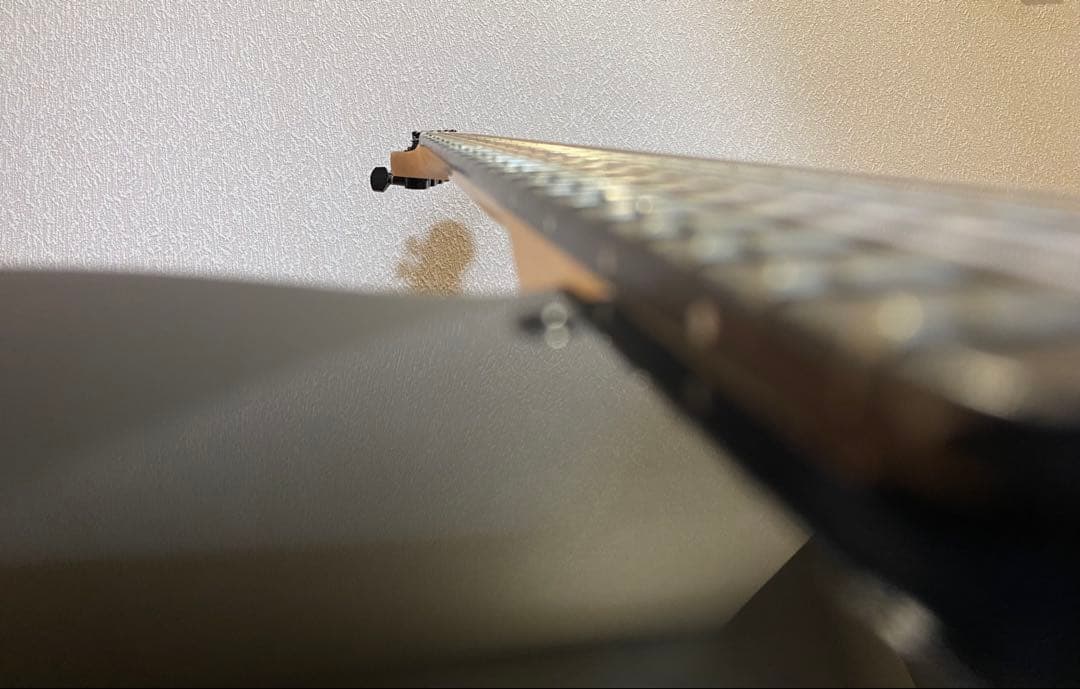 訳ありジャンク扱い※テレキャスター風 ノーブランドエレキギター マットブラック