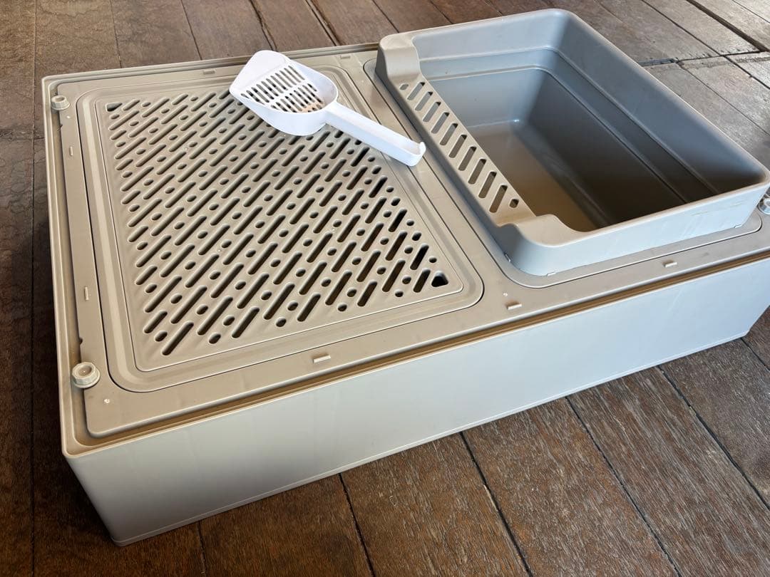 タンスのゲン キャットケージ 3段 トイレ・引き出し付き