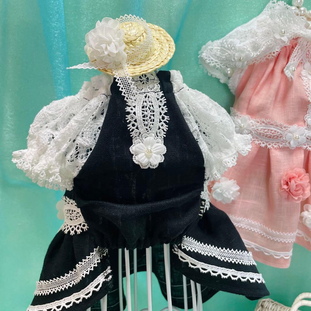 夏のお嬢さん♡麻のドレス　∞TuTu∞   犬服　ハンドメイド