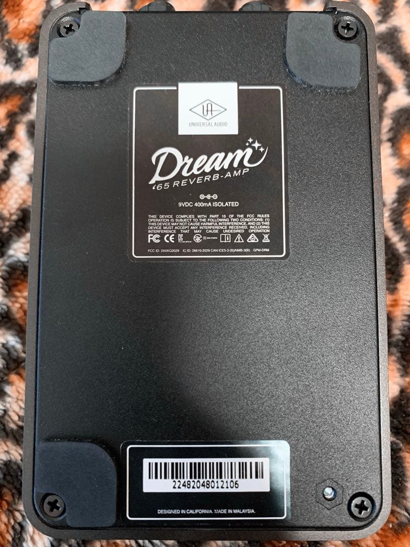 ギター Universal Audio UAFX Dream 65 Reverb Amp