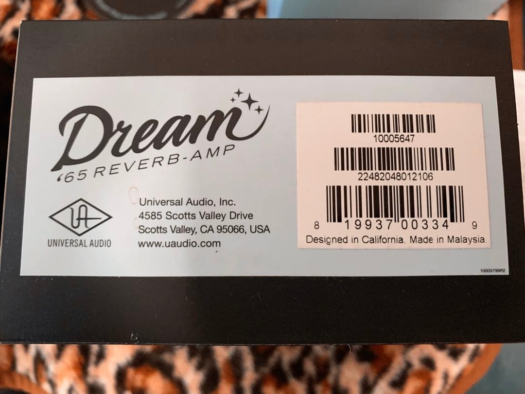 ギター Universal Audio UAFX Dream 65 Reverb Amp
