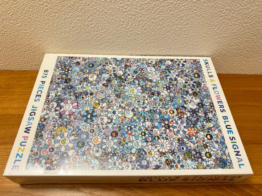 村上隆 パズル SKULLS & FLOWERS BLUE SIGNAL