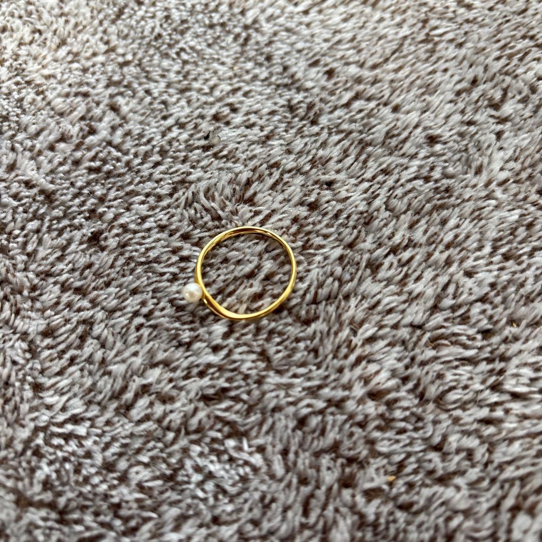 Little emblem k18 パールのついた指輪