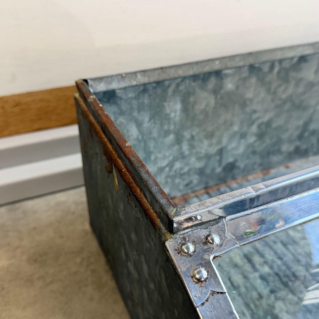 昭和レトロ 駄菓子屋 ショーケース アンティーク ガラス ブリキ (仕切と蓋無)