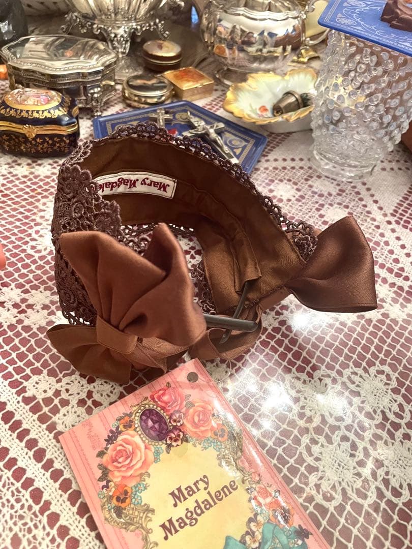 新品　タグ付き　メアリーマグダレン　セントクレアヘッドドレス　ショコラ　茶色