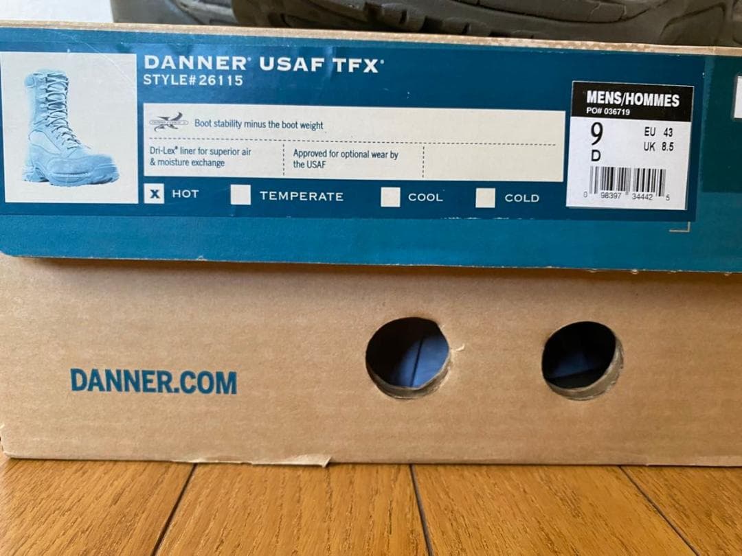 Danner USAF TFX セージグリーン 9D/UK8.5/EU43