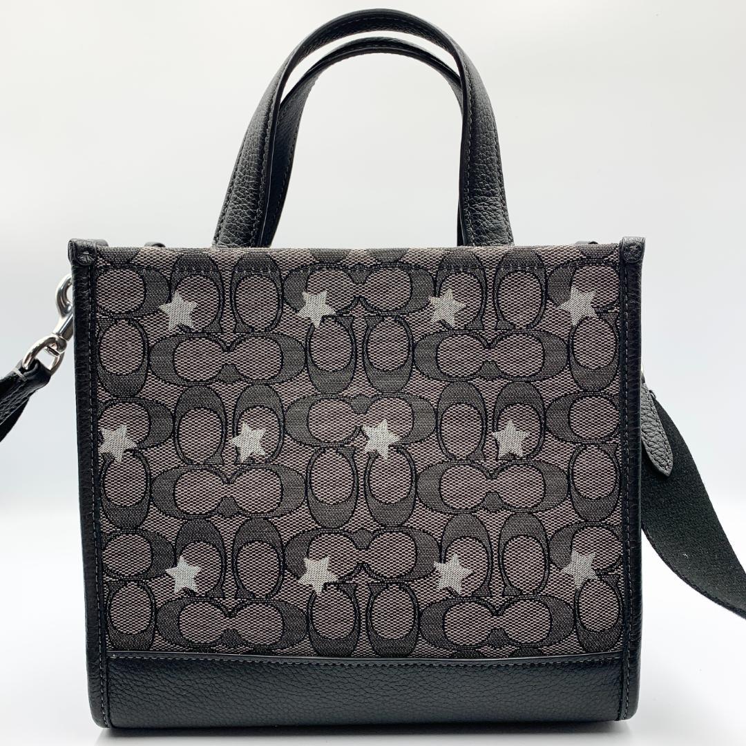 美品 コーチCOACH キャンバス レザー 2way ショルダーバッグ スター