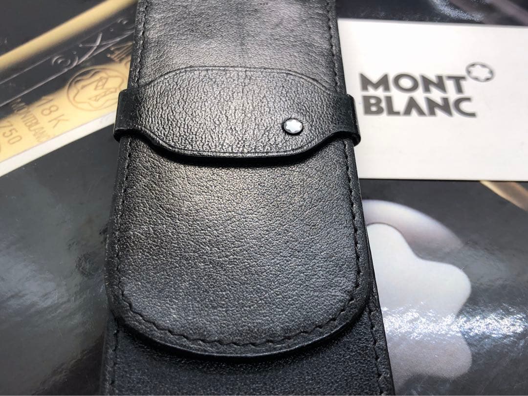 モンブラン　★稀少なヴィンテージ初期型マイスター★シエナ本革ペンポーチNo906