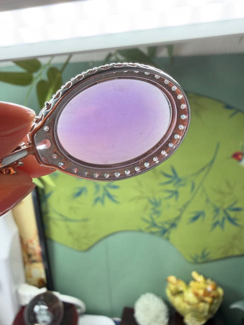 希少‼️コレクションレベル‼️色が極めラベンダーS925ネックレストップ　鑑定書付き